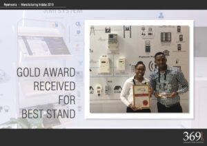 GOLD AWARD RECEIVED FOR BEST STAND