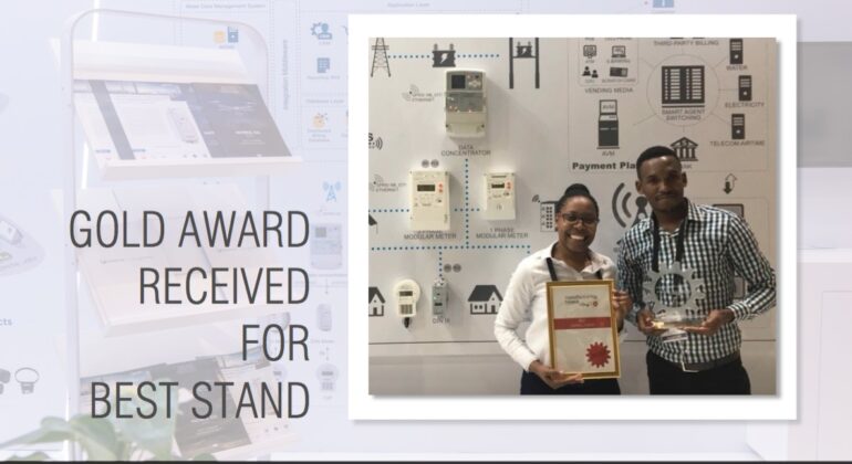 GOLD AWARD RECEIVED FOR BEST STAND
